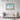 Serene Aqua Woodland Mosaic Framed Canvas (Walnut) / 40 x 30