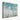 Serene Aqua Woodland Mosaic Canvas Wrap / 24 x 18