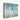 Serene Aqua Woodland Mosaic Canvas Wrap / 14 x 11
