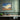 Twilight Hues over Enigmatic Mountains Framed Canvas (Walnut) / 20 x 16