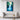 Serene Waterfall in Impressionistic Blues Framed Canvas (Black) / 20 x 30
