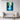 Serene Waterfall in Impressionistic Blues Framed Canvas (Black) / 30 x 40