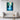 Serene Waterfall in Impressionistic Blues Framed Canvas (Walnut) / 30 x 40