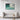 Serene Water Reflections at Dusk Framed Canvas (Black) / 48 x 32