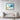 Azure Whispers in Abstract Depths Framed Canvas (Black) / 32 x 24