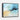 Azure Whispers in Abstract Depths Framed Canvas (Black) / 10 x 8