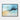 Azure Whispers in Abstract Depths Framed Canvas (Black) / 14 x 11