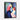 Swirls of Color in Geometric Dance Framed Canvas (Black) / 18 x 24