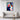 Swirls of Color in Geometric Dance Framed Canvas (Black) / 30 x 40