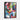 Colorful Chaos: Abstract Art Expression Framed Canvas (Black) / 18 x 24