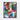 Colorful Chaos: Abstract Art Expression Framed Canvas (Black) / 8 x 10