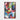 Colorful Chaos: Abstract Art Expression Framed Canvas (Walnut) / 32 x 48
