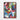 Colorful Chaos: Abstract Art Expression Framed Canvas (Walnut) / 24 x 32