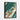 Emerald Depths with Golden Accents Framed Canvas (Black) / 18 x 24