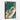 Emerald Depths with Golden Accents Framed Canvas (Walnut) / 32 x 48