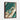 Emerald Depths with Golden Accents Framed Canvas (Walnut) / 30 x 40