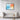 Azure and Crimson Dreamscape Canvas Framed Canvas (Black) / 24 x 18