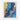 Azure and Gold Dynamic Elegance Fine Art Print / 16 x 20