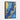 Azure and Gold Dynamic Elegance Framed Canvas (Black) / 20 x 30