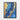 Azure and Gold Dynamic Elegance Framed Canvas (Black) / 24 x 32