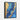 Azure and Gold Dynamic Elegance Framed Canvas (Black) / 30 x 40