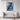 Azure and Gold Dynamic Elegance Framed Canvas (Black) / 30 x 40