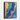 Azure and Gold Dynamic Elegance Framed Canvas (Black) / 16 x 20