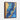 Azure and Gold Dynamic Elegance Framed Canvas (Walnut) / 18 x 24