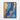 Azure and Gold Dynamic Elegance Framed Canvas (Walnut) / 30 x 40