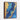 Azure and Gold Dynamic Elegance Framed Canvas (Walnut) / 8 x 10