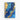 Azure and Gold Dynamic Elegance Canvas Wrap / 32 x 48
