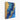 Azure and Gold Dynamic Elegance Canvas Wrap / 24 x 32