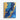 Azure and Gold Dynamic Elegance Canvas Wrap / 8 x 10