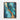 Turquoise Tides and Golden Sands Framed Canvas (Walnut) / 24 x 32