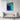 Enigmatic Depths of Ocean Whirls Framed Canvas (Walnut) / 30 x 40