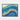 Cascading Waves of Azure Tranquility Framed Canvas (Black) / 14 x 11