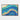 Cascading Waves of Azure Tranquility Framed Canvas (Walnut) / 48 x 32
