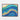 Cascading Waves of Azure Tranquility Framed Canvas (Walnut) / 10 x 8