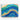 Cascading Waves of Azure Tranquility Canvas Wrap / 24 x 18