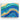 Cascading Waves of Azure Tranquility Canvas Wrap / 10 x 8