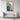 Whirls of Blue: Abstract Ocean Gala Framed Canvas (Walnut) / 32 x 48