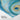 Azure Whorls and Golden Flecks Harmony Fine Art Print / 20 x 30