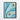 Azure Whorls and Golden Flecks Harmony Framed Canvas (Black) / 18 x 24