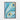 Azure Whorls and Golden Flecks Harmony Framed Canvas (Walnut) / 20 x 30