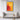 Fiery Embrace of Abstract Warmth Framed Canvas (Black) / 32 x 48