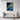 Azure Oceans and Golden Shores Framed Canvas (Black) / 18 x 24