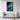Azure Oceans and Golden Shores Framed Canvas (Walnut) / 20 x 30
