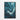 Whirling Depths of Teal Abstraction Framed Canvas (Black) / 32 x 48