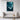 Whirling Depths of Teal Abstraction Framed Canvas (Black) / 32 x 48