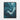 Whirling Depths of Teal Abstraction Framed Canvas (Black) / 24 x 32